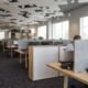 Desk dividers uit akoestisch PETAC® materiaal